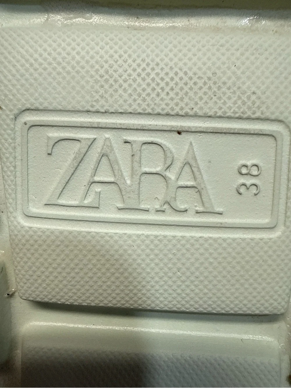 ZARA Mint Platform Slide Sandals Size 38